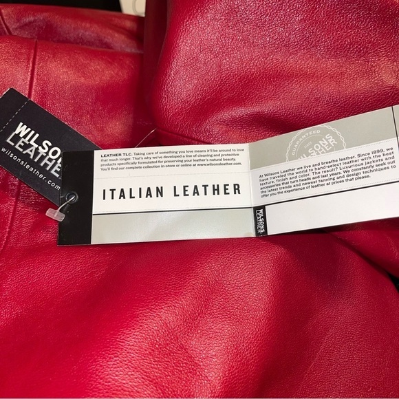 NWT Wilson Italian Leather Women Coat Size 3X - Picture 9 of 9